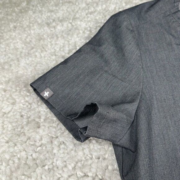 Figs Catarina One Pocket Scrub Top Gray Womens Small - Picture 7 of 12